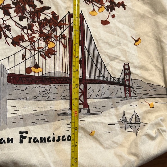 San Francisco Golden Gate Bridge Canvas Tote Bag - Picture 4 of 6